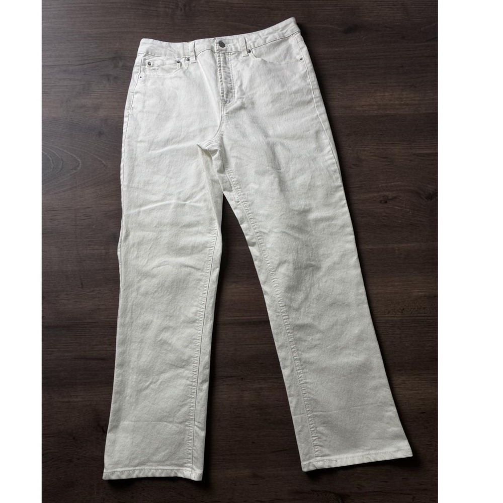 Frye Womens White High Rise Straight Leg Denim Jeans Size 10/30 1859395